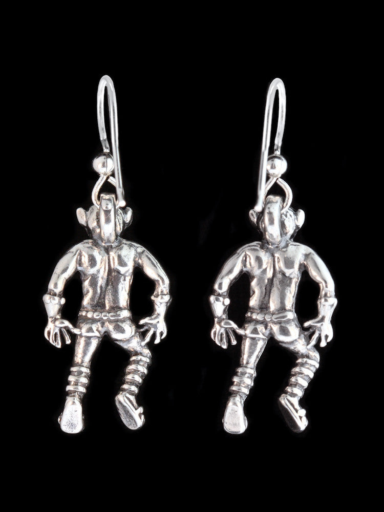 Cyclops Earrings in Silver