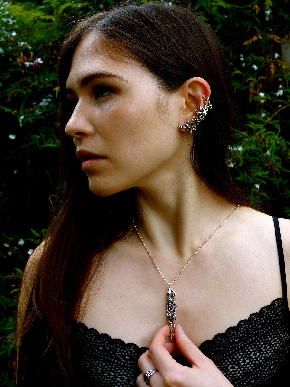 Poseidon's Gift - Octopus and Sea Star Ear Cuff - Sterling Silver