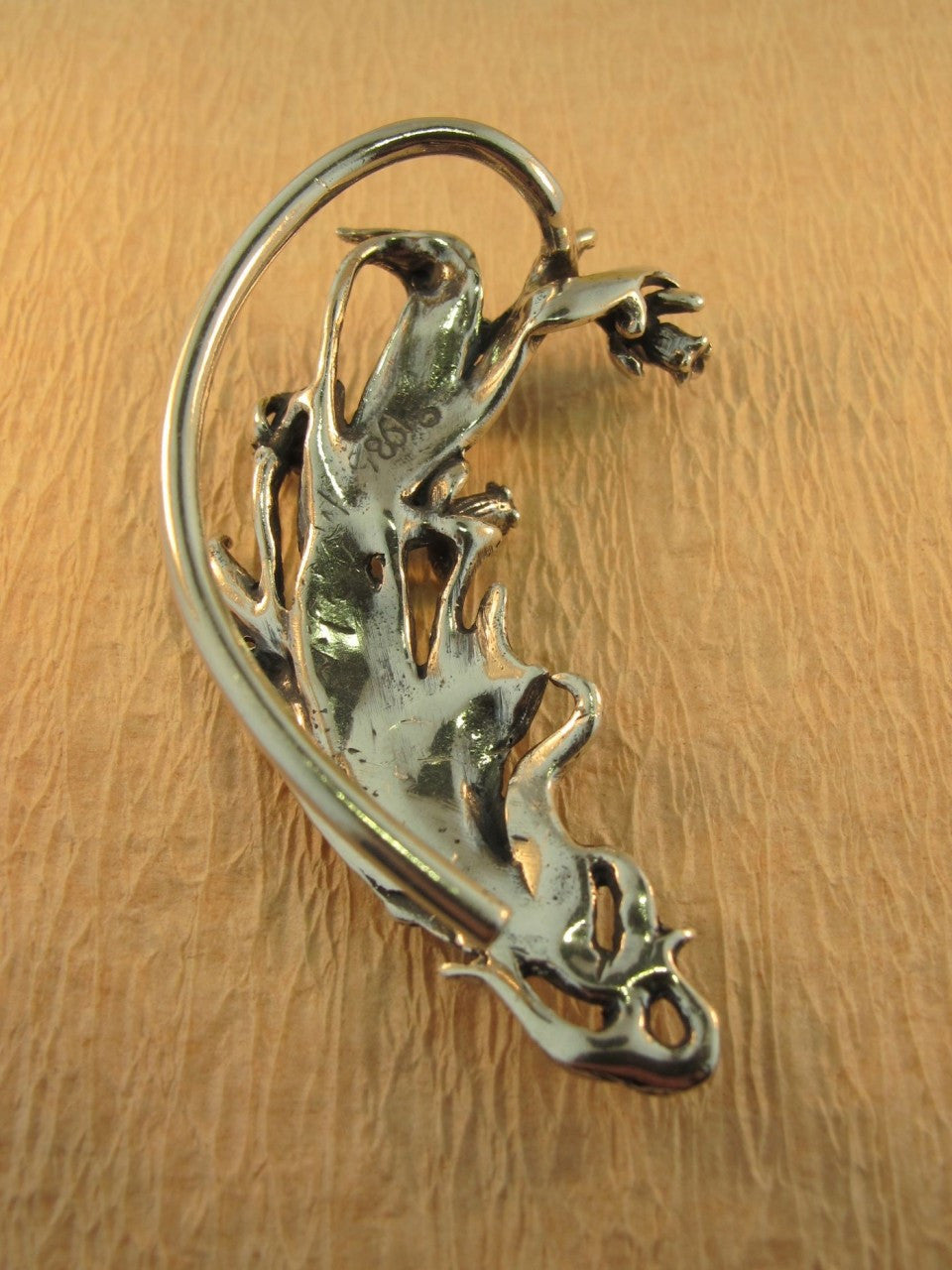 Fairy and Daffodil Ear Wrap Silver