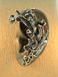Fairy and Daffodil Ear Wrap Silver