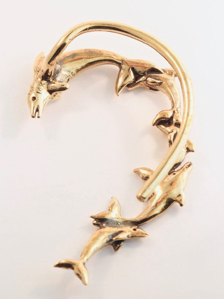 Dolphin Ear Wrap - 14K Gold