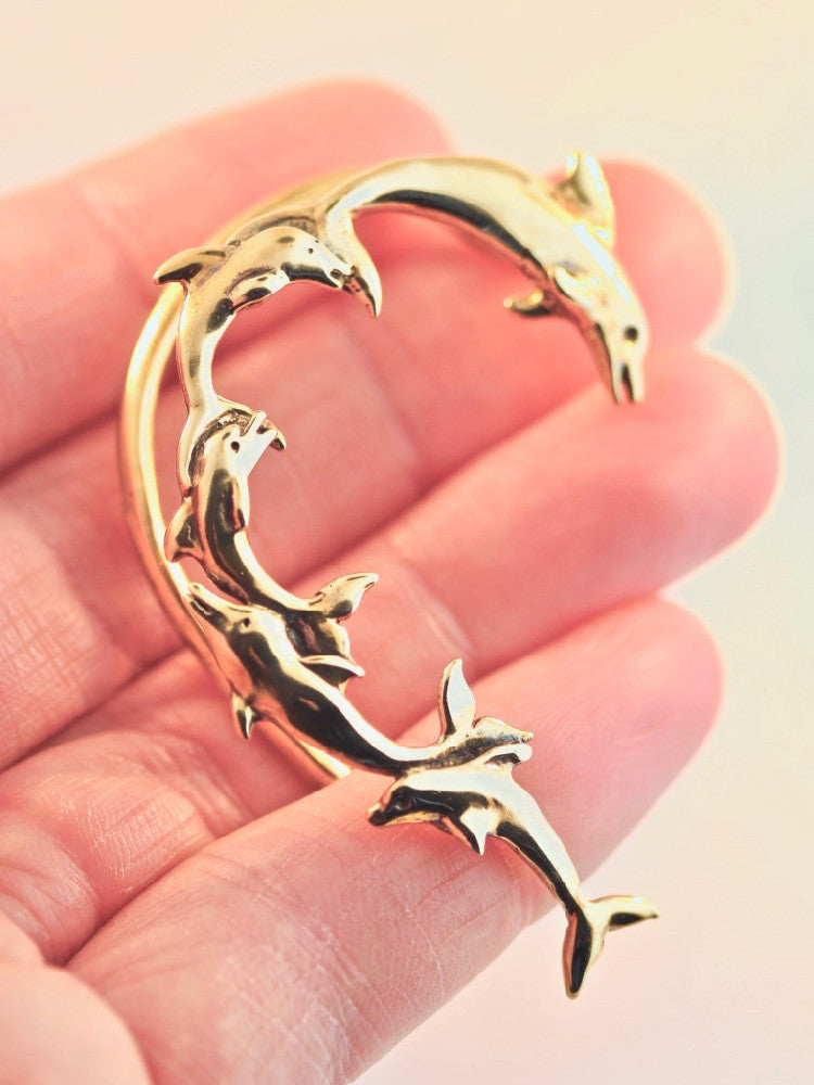 Dolphin Ear Wrap - 14K Gold
