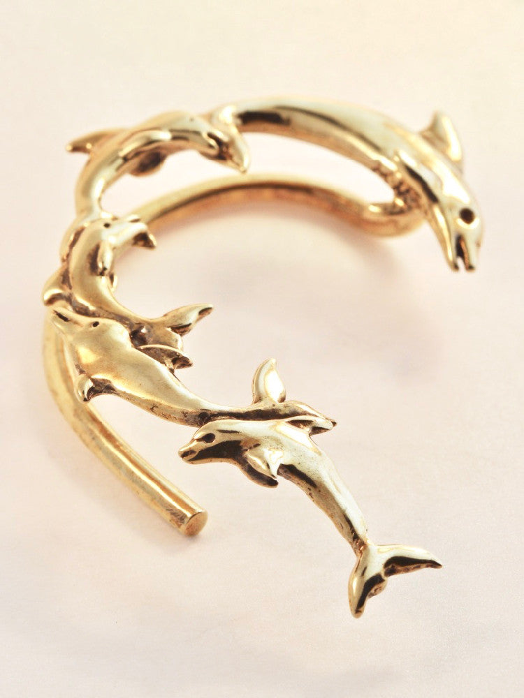 Dolphin Ear Wrap - 14K Gold
