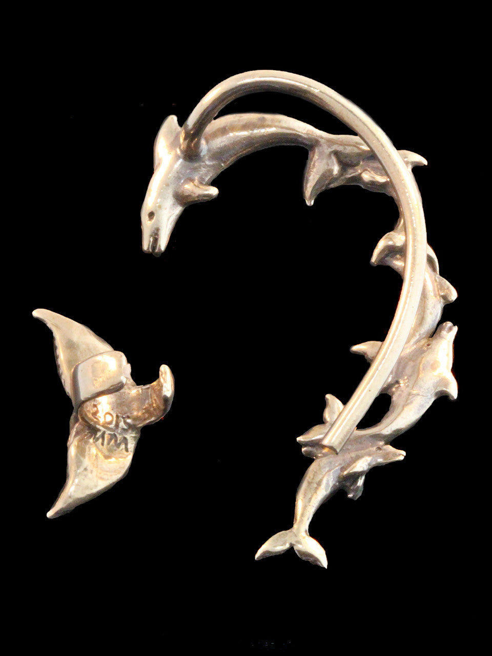 EAR CUFF SPECIAL - Dolphin Ear Wrap Ear Wrap and Whale Tail Ear Cuff Combo - Bronze - Buy 2 Get 1 Ear Cuff Free