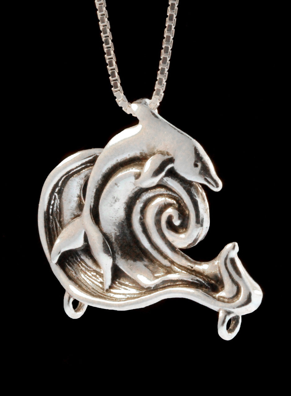 Dolphin Wave Pendant