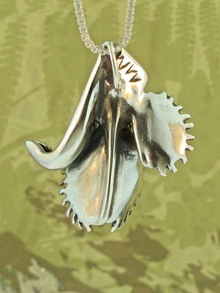 Double Venus Flytrap Charm in Sterling Silver by Marty Magic