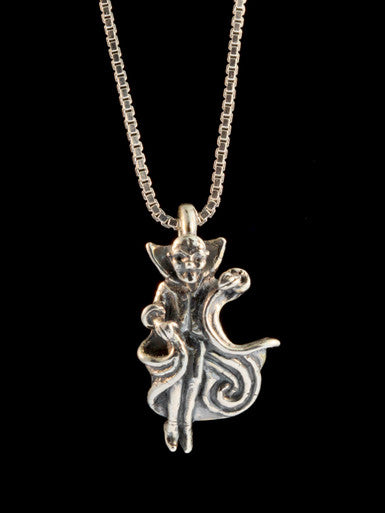 Dracula Vampire Charm - Silver