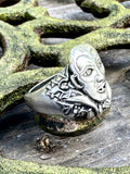 Dracula Vampire Bat Ring - Sterling Silver