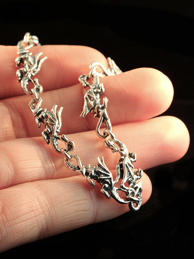 Dragon Bracelet in Silver