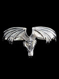 Gothic Dragon Cuff Bracelet - Sterling Silver