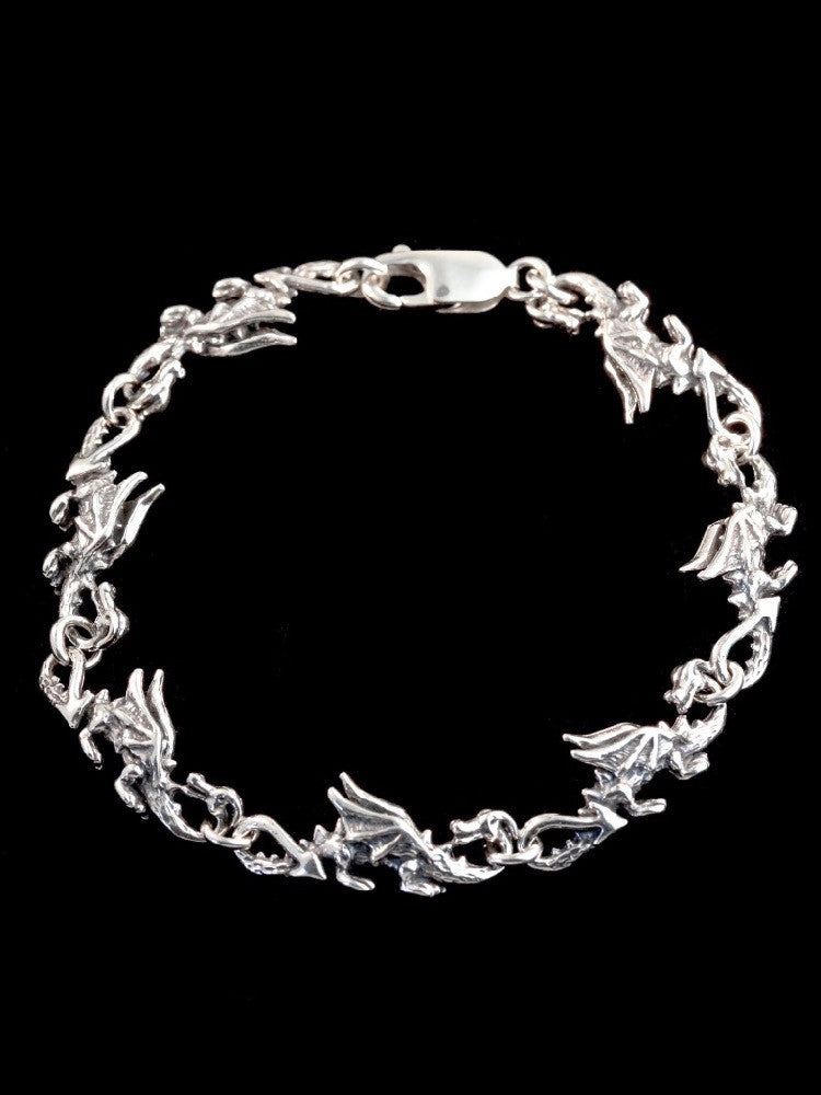 Dragon Bracelet in Silver