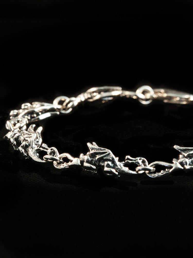 Dragon Bracelet in Silver