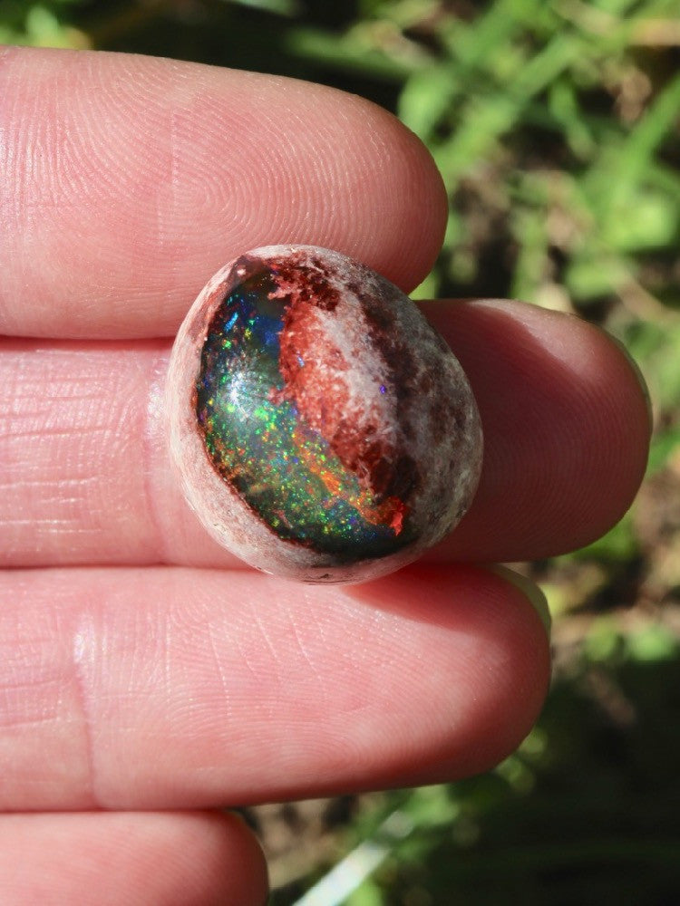 Dragon's Eye - Mexican Matrix Fire Opal - 22 ct