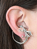 Dragon Whisperer Ear Cuff Hoop - Silver