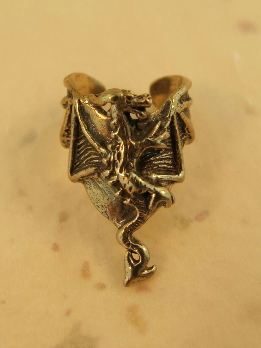 Dragon Ear Chevron Cuff in Bronze
