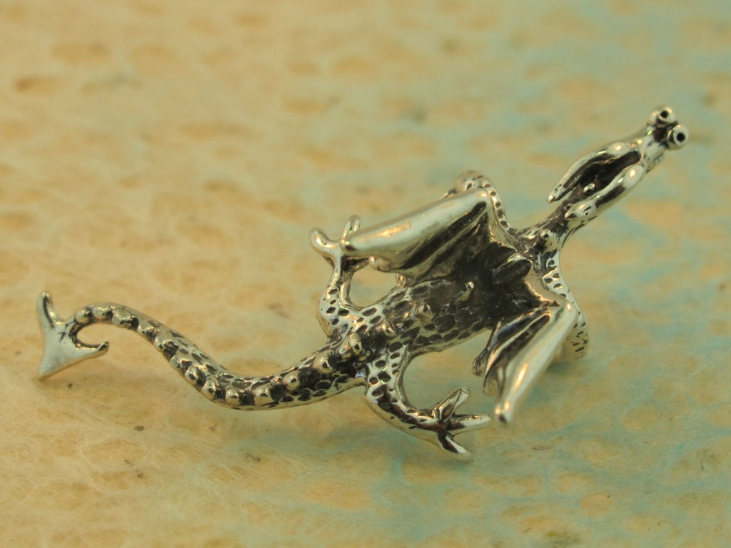 Dragon Ear Climber Cuff in Silver