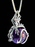 Dragon Orb Pendant - Sterling Silver