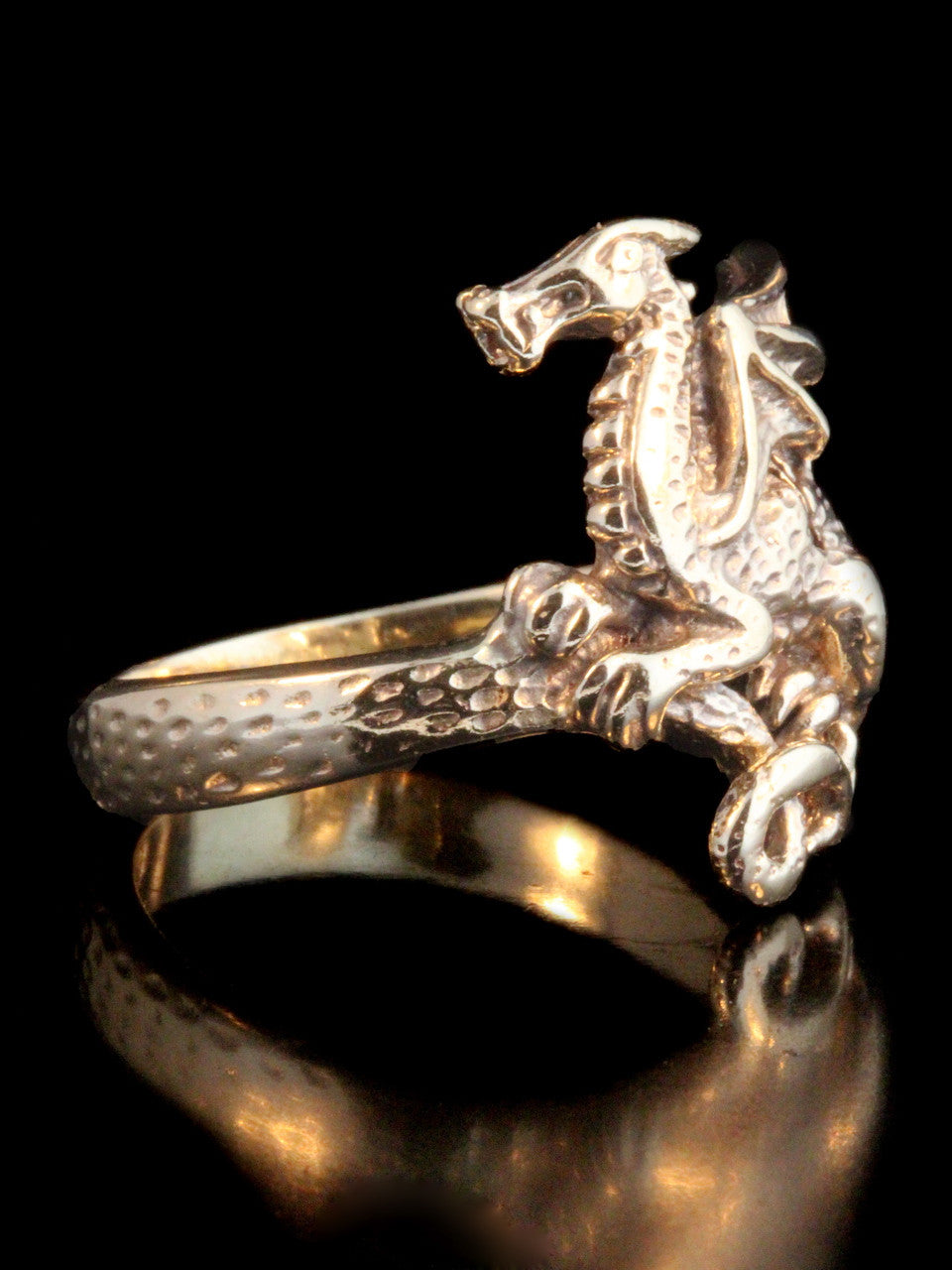 Celtic Dragon Ring - 14k Gold