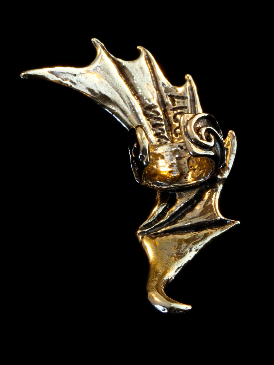 Dragon Wing Ear Cuff -Bronze