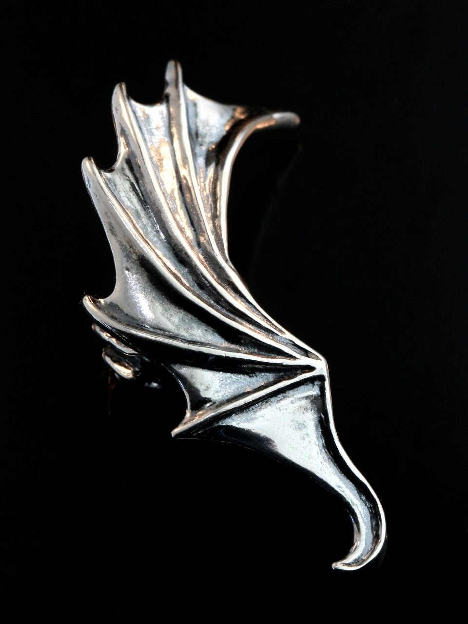 Dragon Wing Ear Cuff - Silver