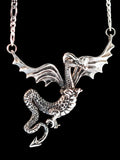 Vintage Ancient Gwendolyn Dragon Neckpiece - Sterling Silver