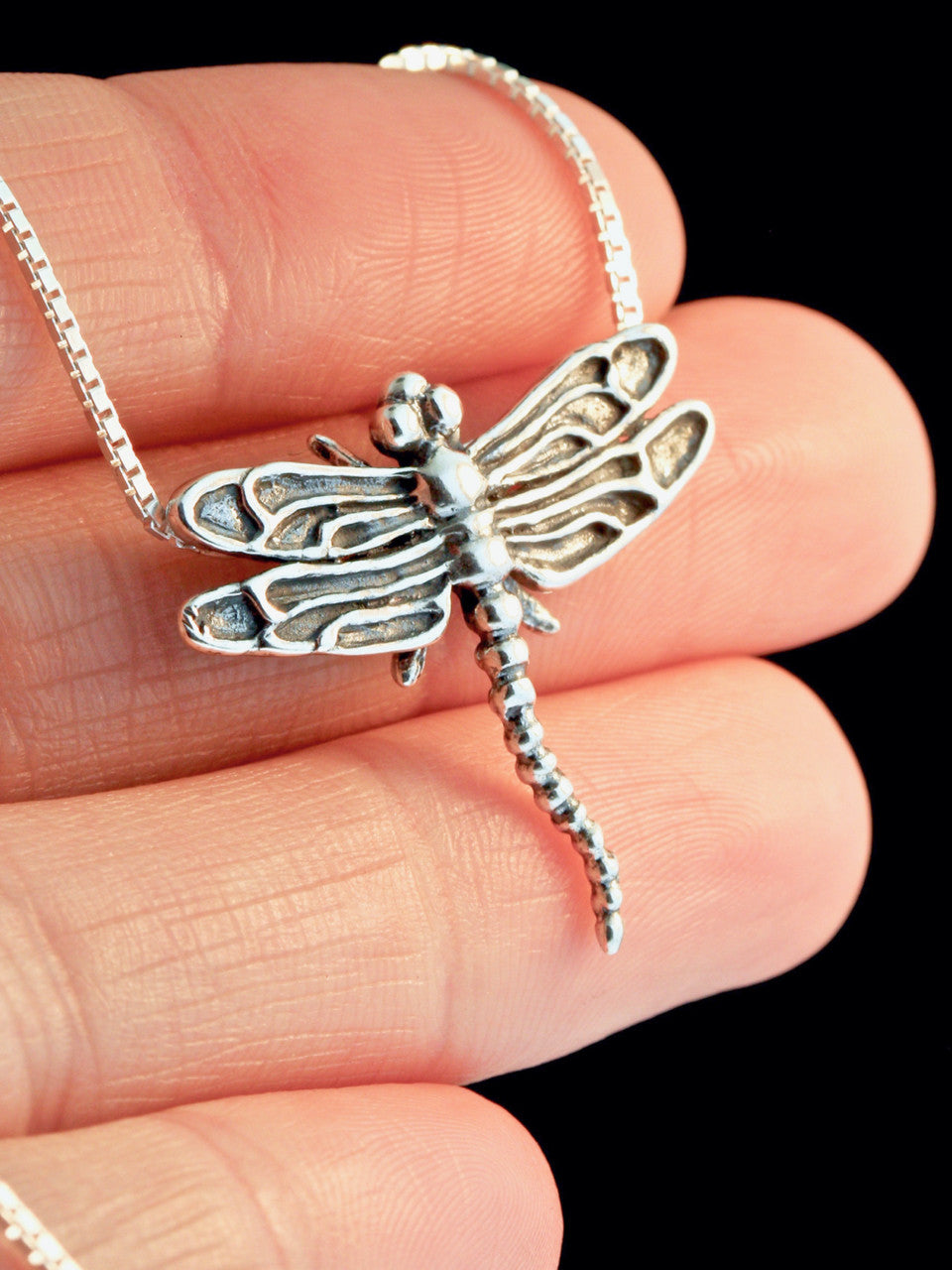 Dragonfly Pendant in Silver