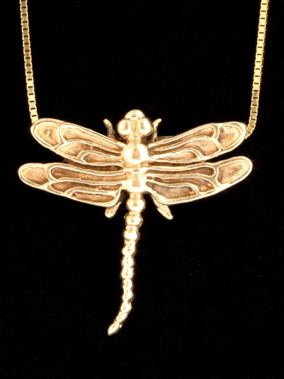 14k Gold Dragonfly Necklace