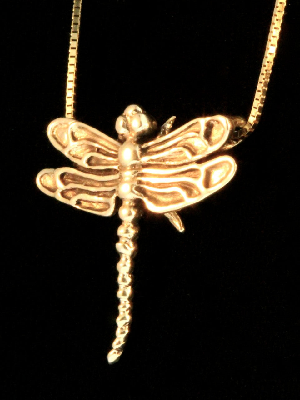 14k Gold Dragonfly Necklace