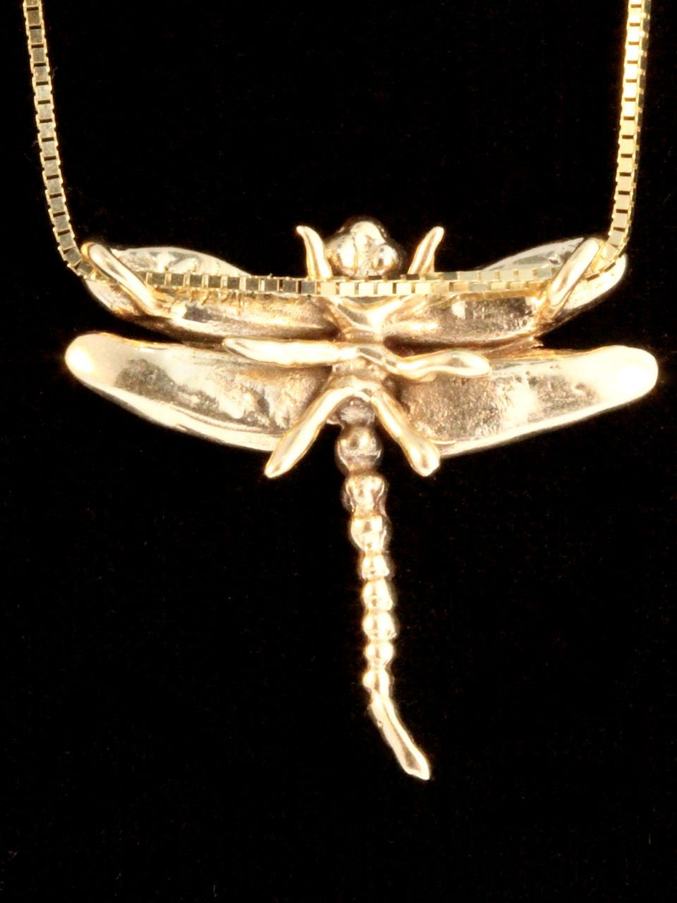 14k Gold Dragonfly Necklace
