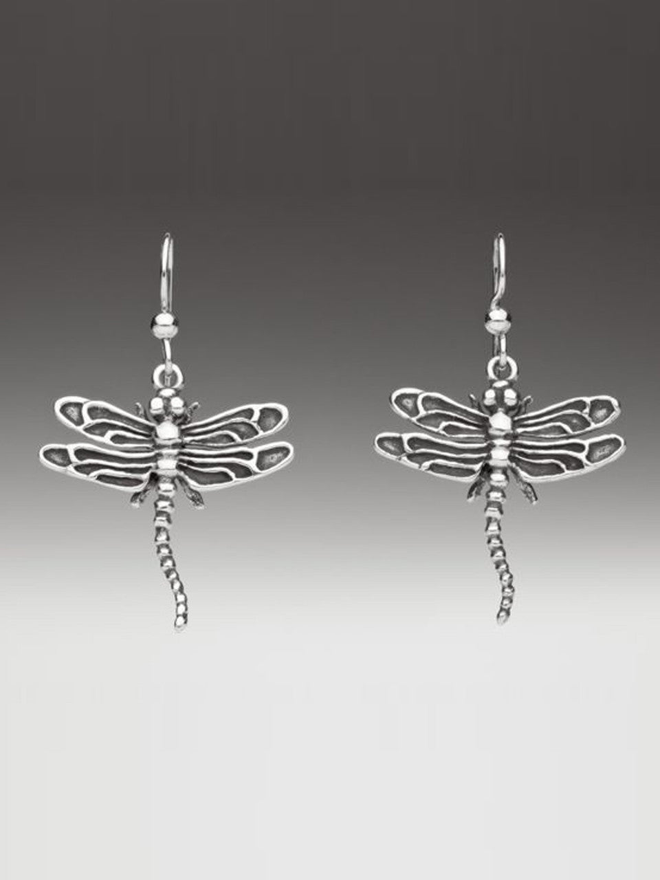 Dragonfly Earrings in Silver