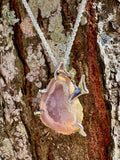 Telstar' Druzy Quartz Geode Pendant - Sterling Silver