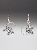 Gecko Earrings in Silver