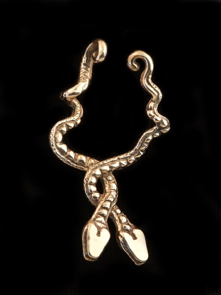 Eden Serpent Ear Hoop in Bronze