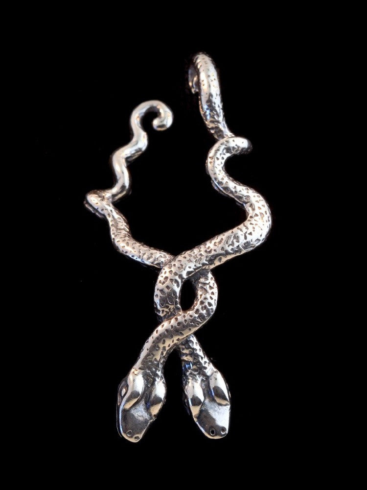 Serpent Snake  Ear Hoop - Sterling Silver
