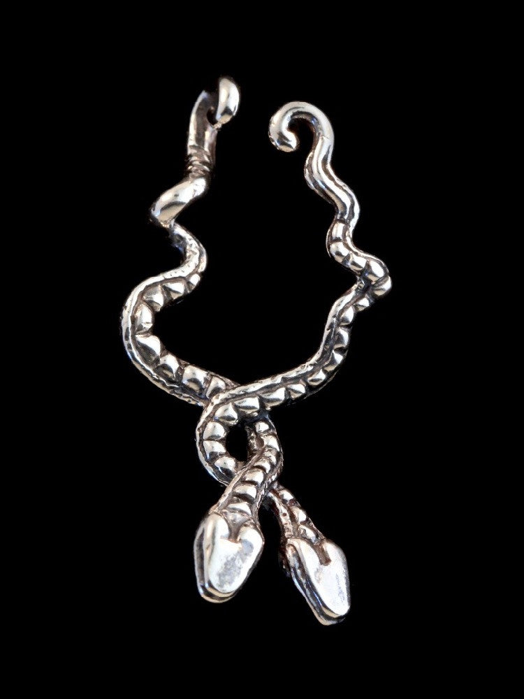 Eden Serpent Ear Hoop in Silver