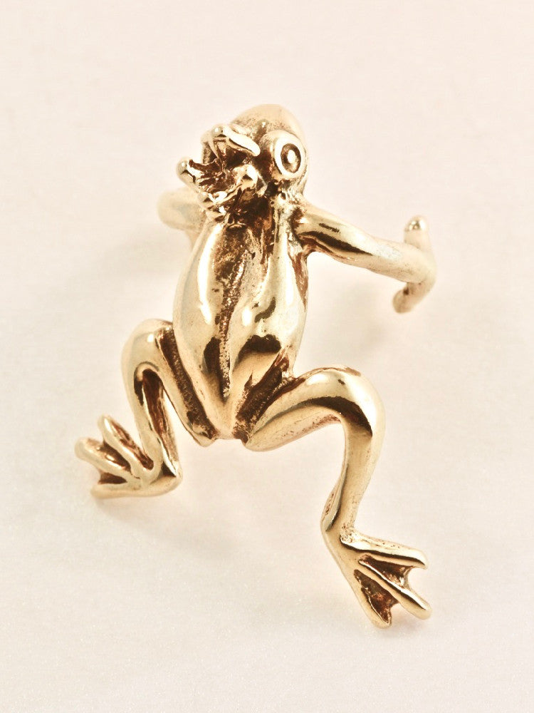Enchanted Frog Ear Climber Cuff - 14K Gold
