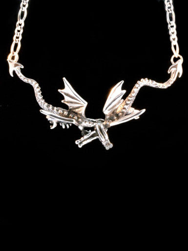 Eternity Dragon Neckpiece - Silver