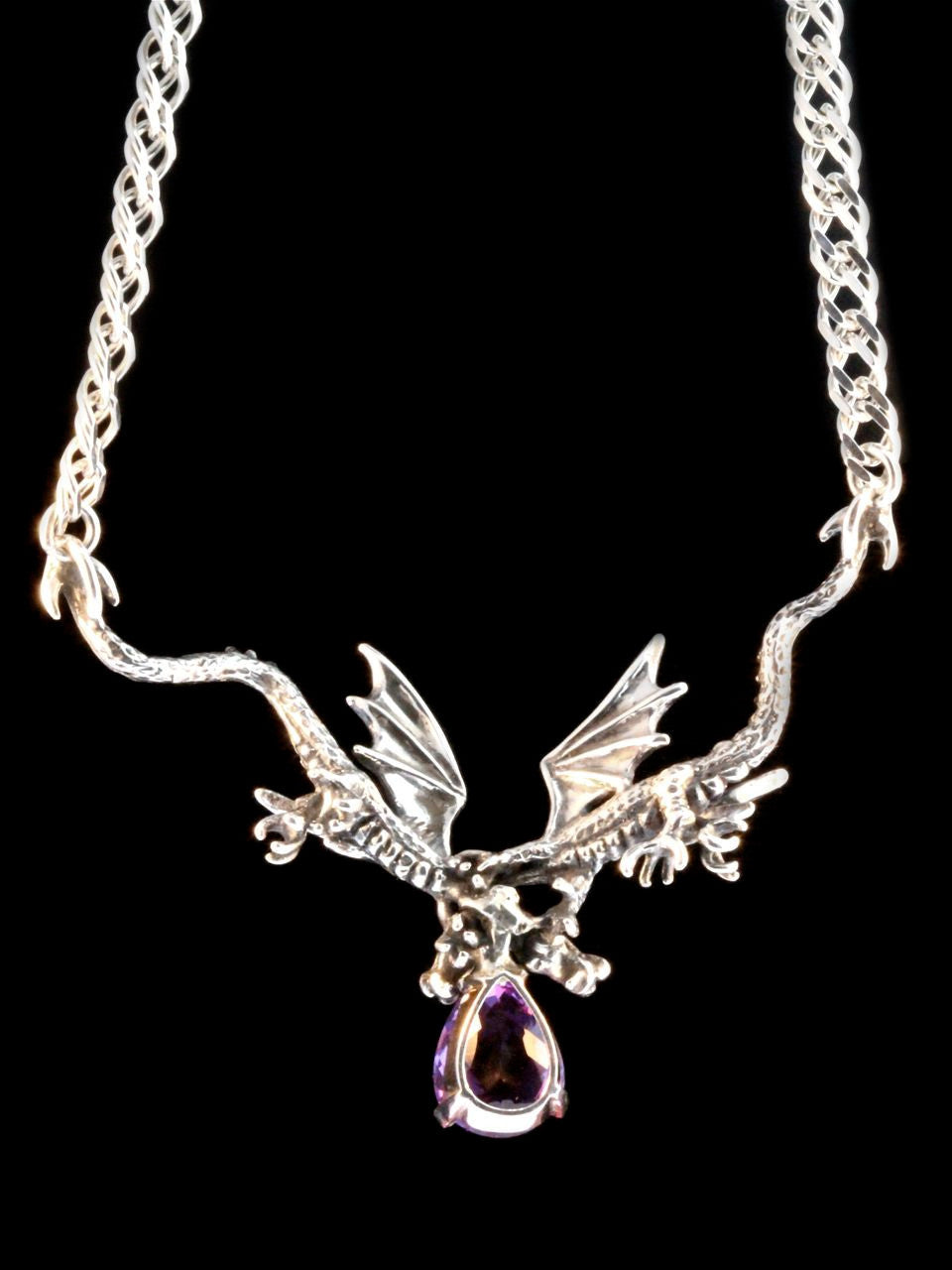 Eternity Dragons with Blue Topaz - Silver