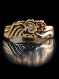 Eternity Wave Ring with Gemstones - 14K Gold