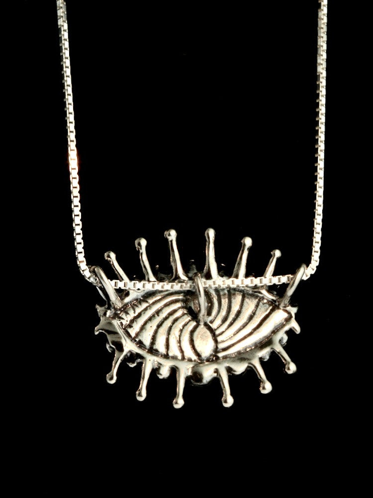 Evil Eye of Protection Pendant - Silver