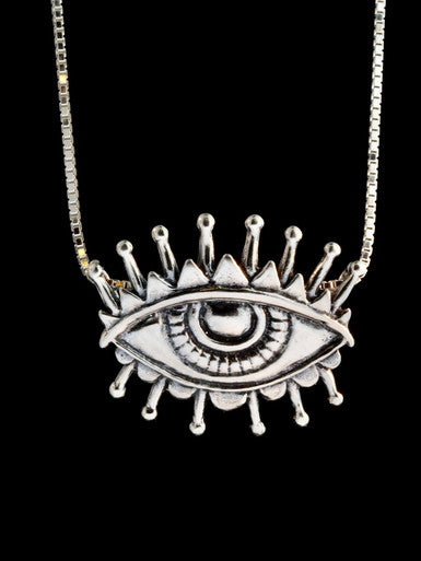 Evil Eye of Protection Amulet - Silver