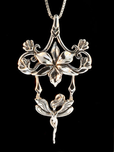 Orchid - Fairy Neckpiece - Sterling Silver