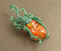 Fire Flash #2 Mexican Fire Opal Octopus Pendant