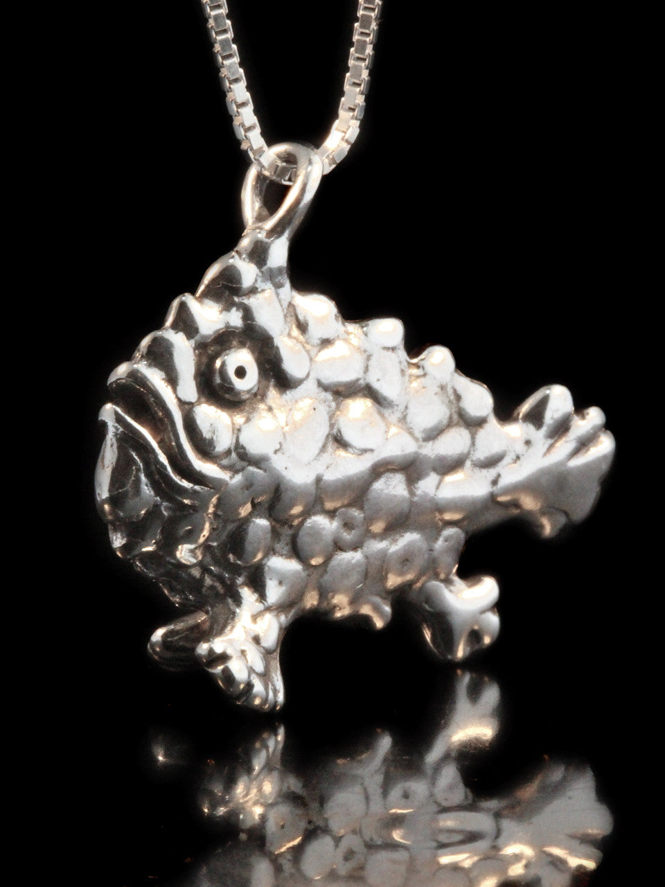 Frogfish Charm - Silver