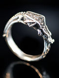 Flame Dragon Ring Band - Sterling Silver