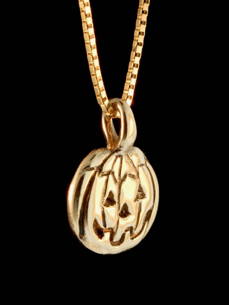 Jack O'Lantern Charm in 14K Gold