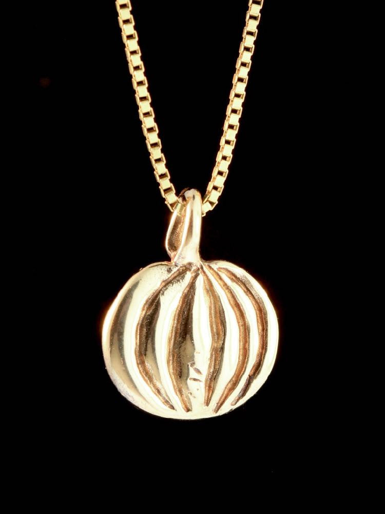Jack O'Lantern Charm in 14K Gold