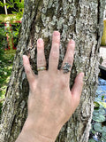 Flat Dragon Ring - Sterling Silver
