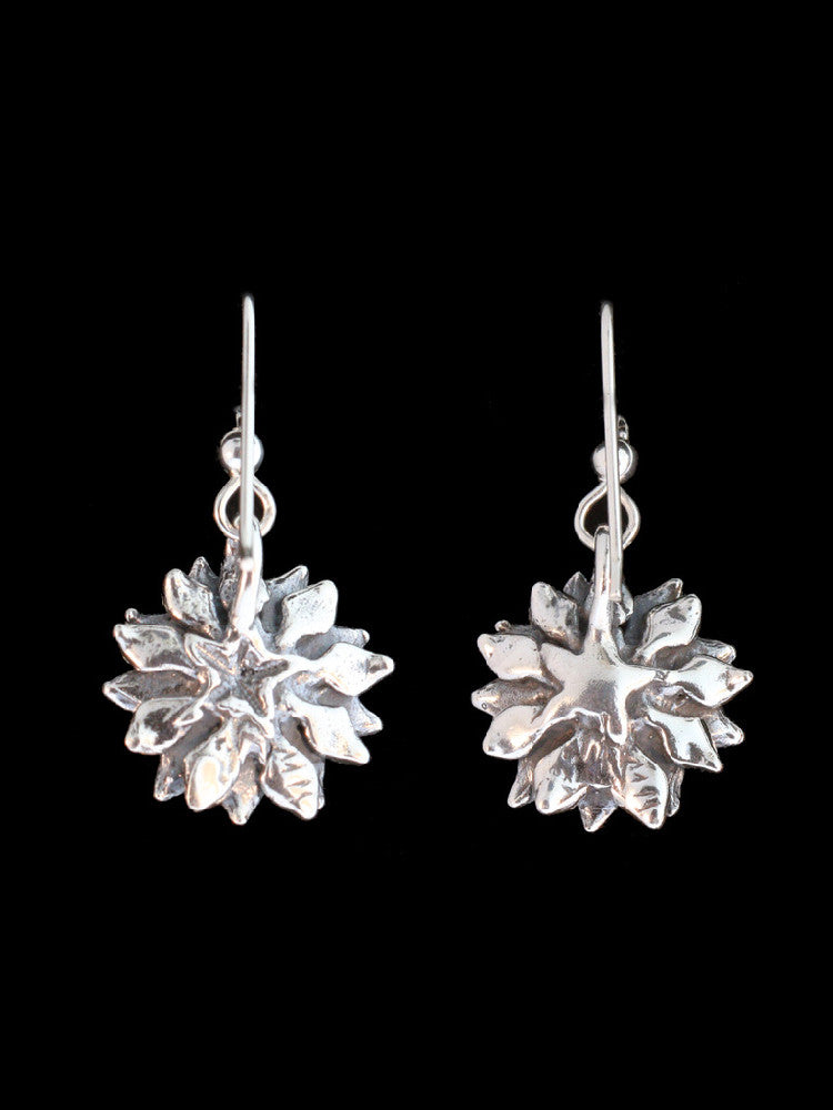 Flower Power Peace Symbol Earrings