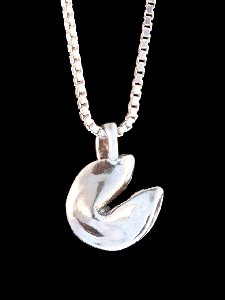 Fortune Cookie Charm in Silver
